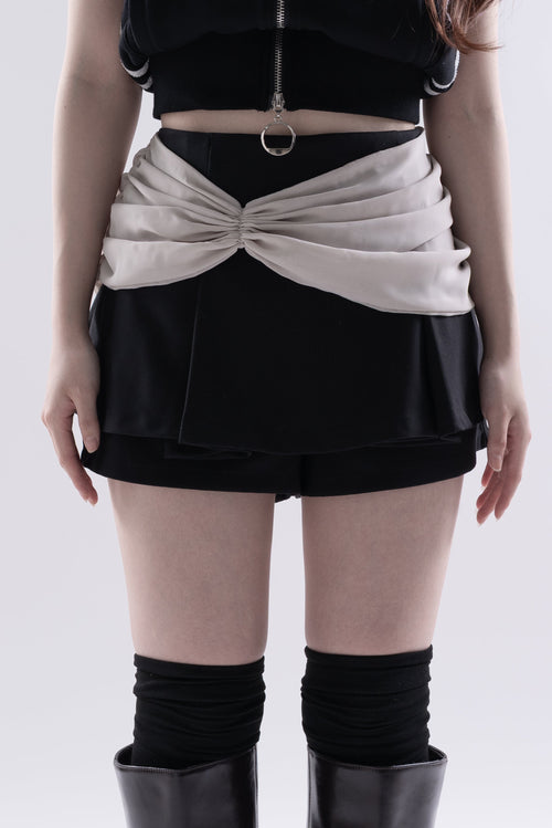 Drape wrap skirt
