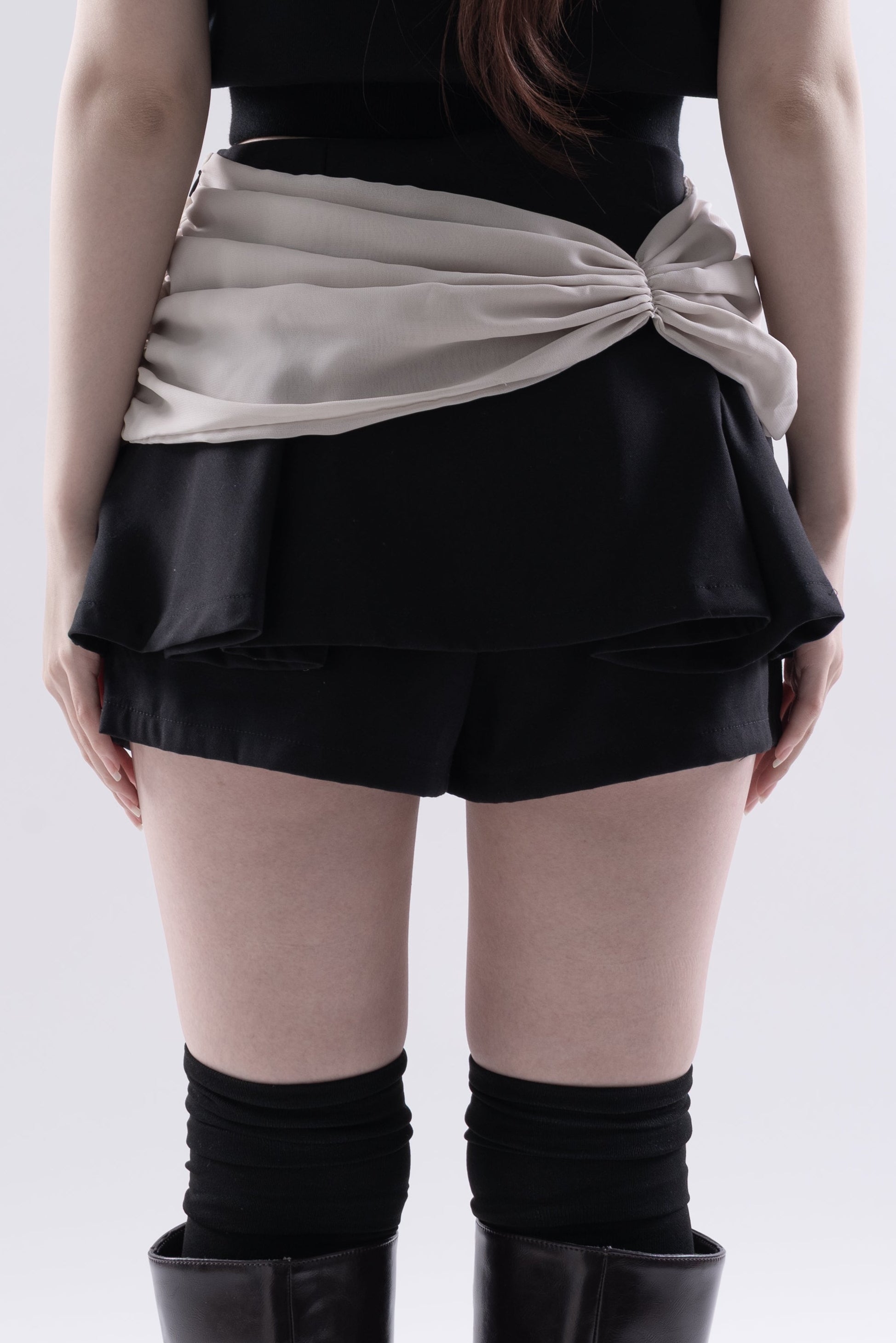 Drape wrap skirt