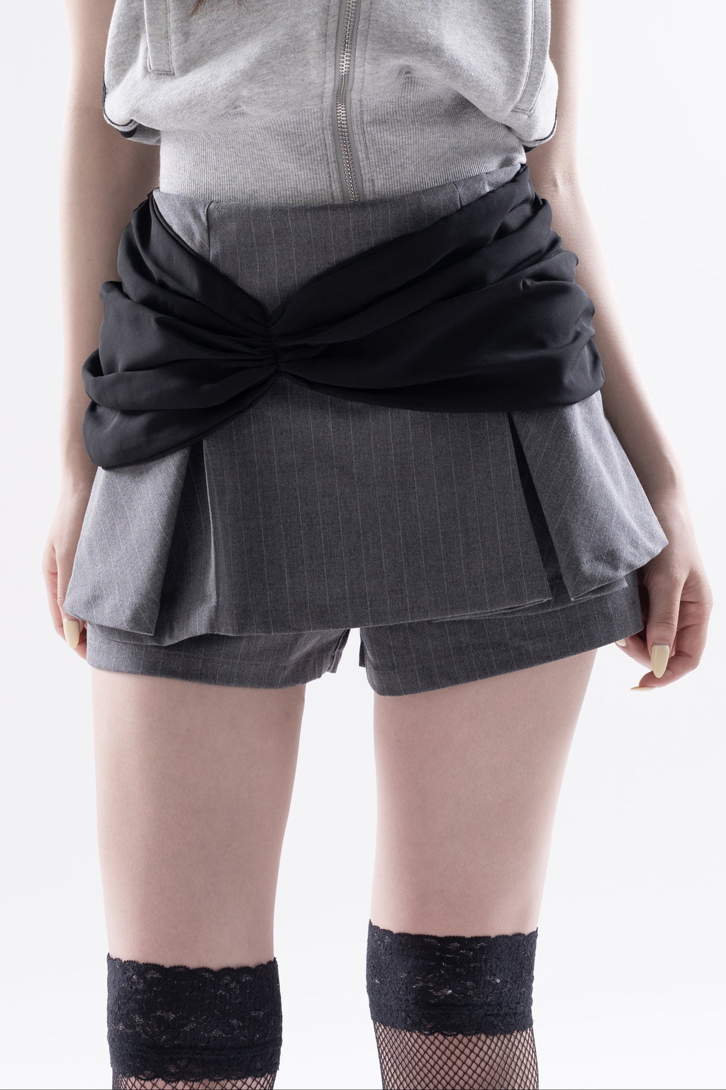 Drape wrap skirt