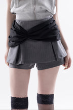 Drape wrap skirt