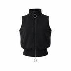 Ring zip sleeveles tops