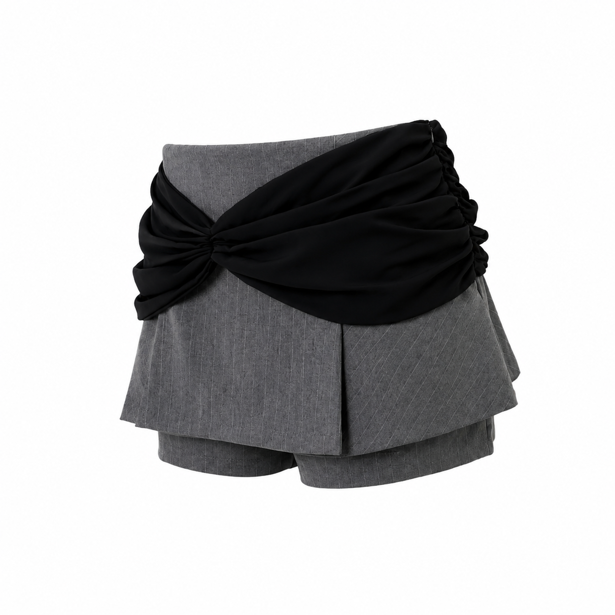 Drape wrap skirt