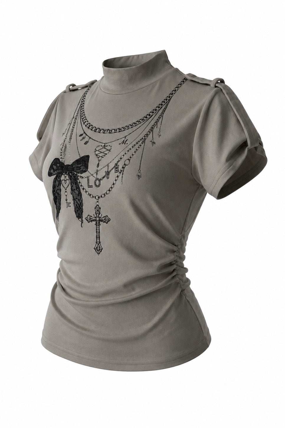 Chain graphic design tops