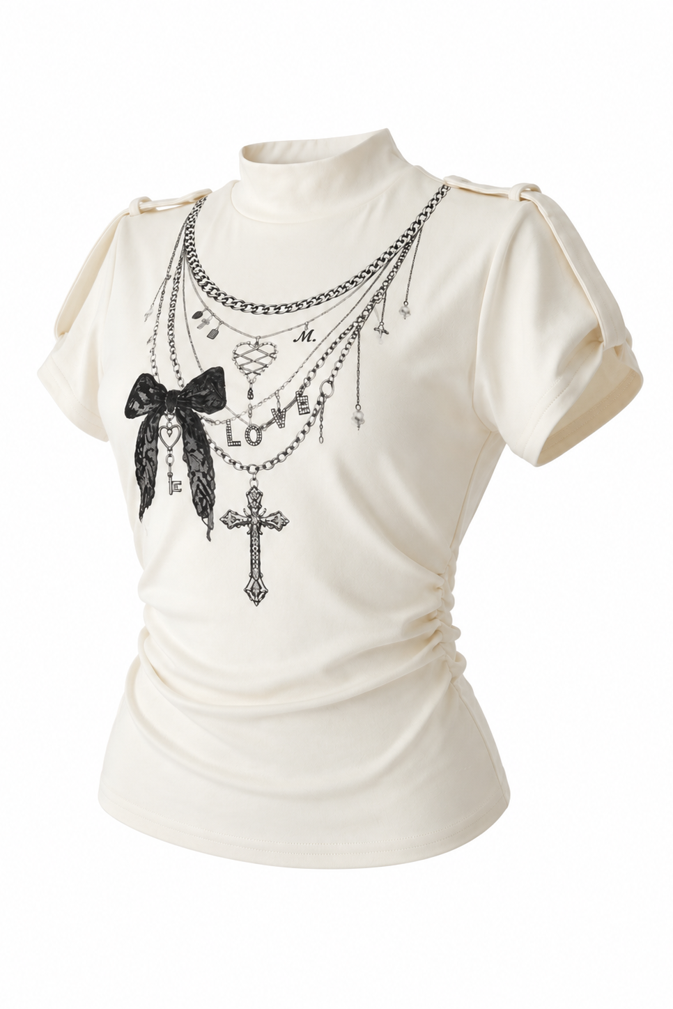 Chain graphic design tops