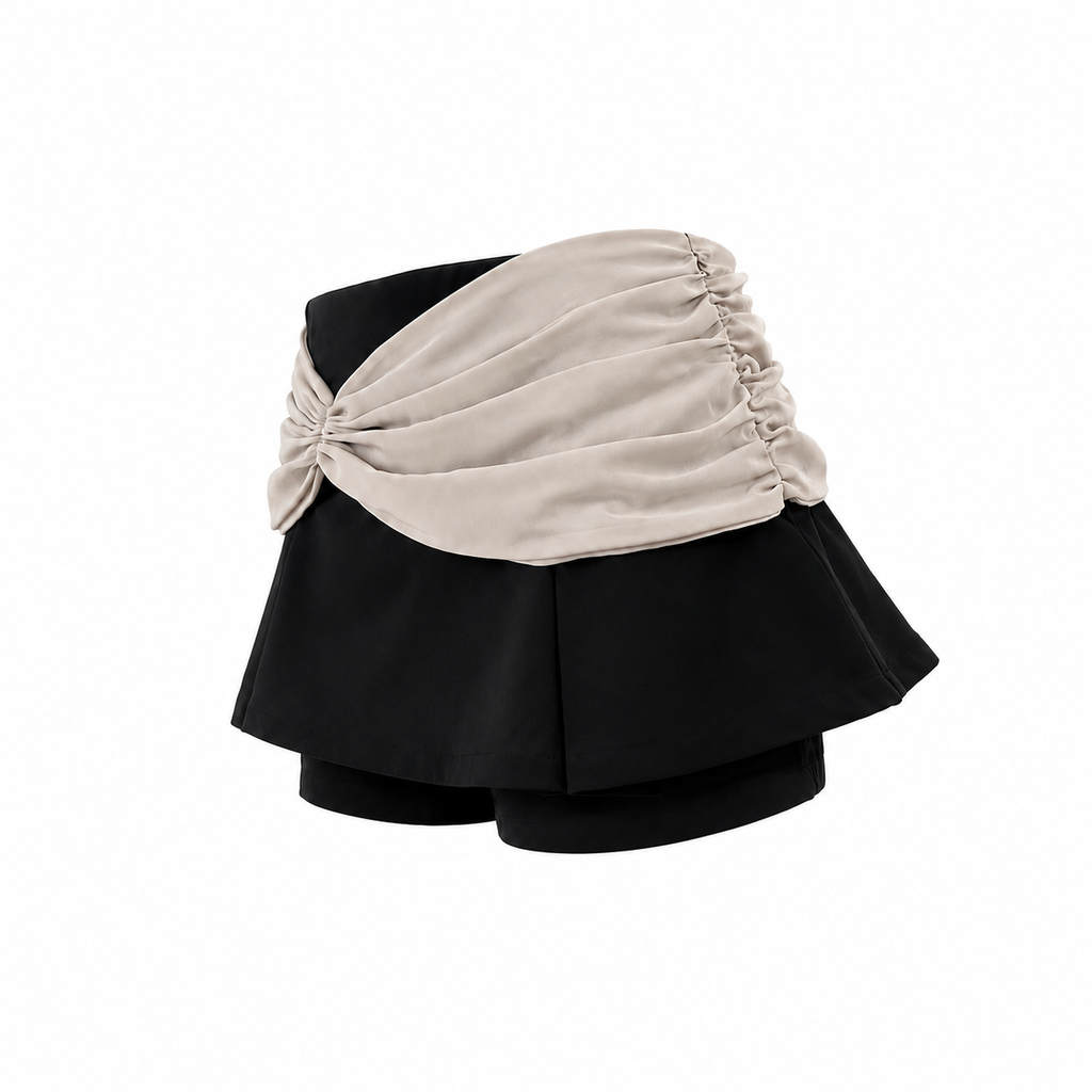 Drape wrap skirt