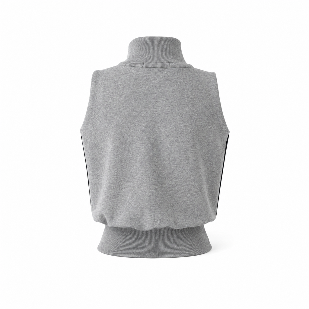 Ring zip sleeveles tops