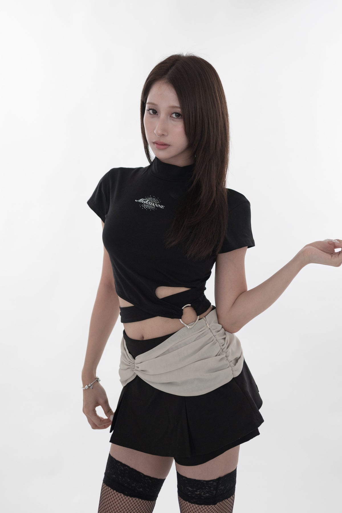 Twist waist ring tops