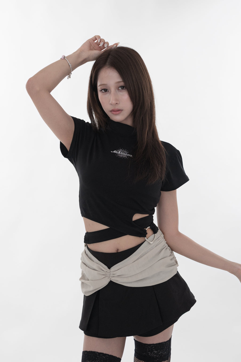 Twist waist ring tops