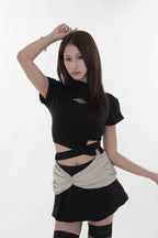 Twist waist ring tops