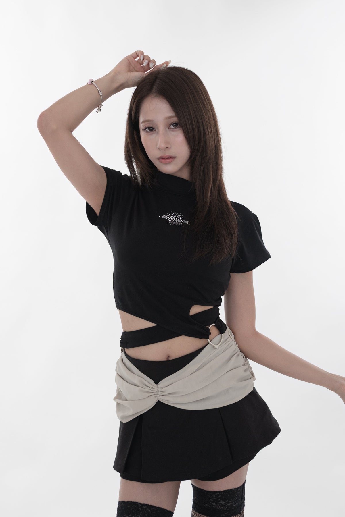 Twist waist ring tops