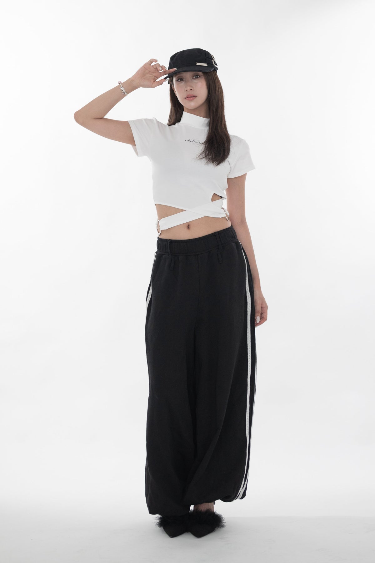 Twist waist ring tops
