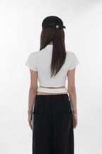 Twist waist ring tops
