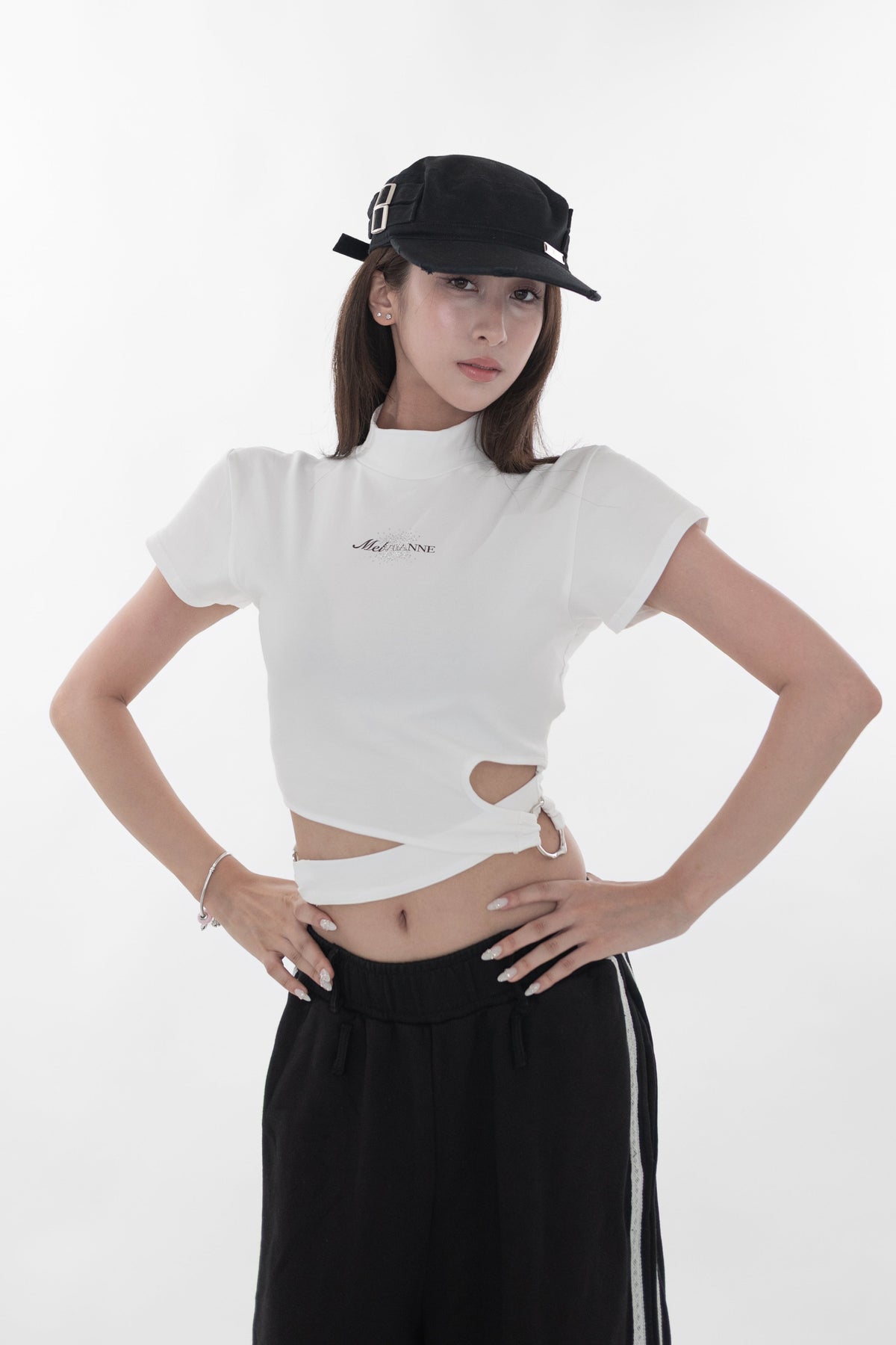 Twist waist ring tops