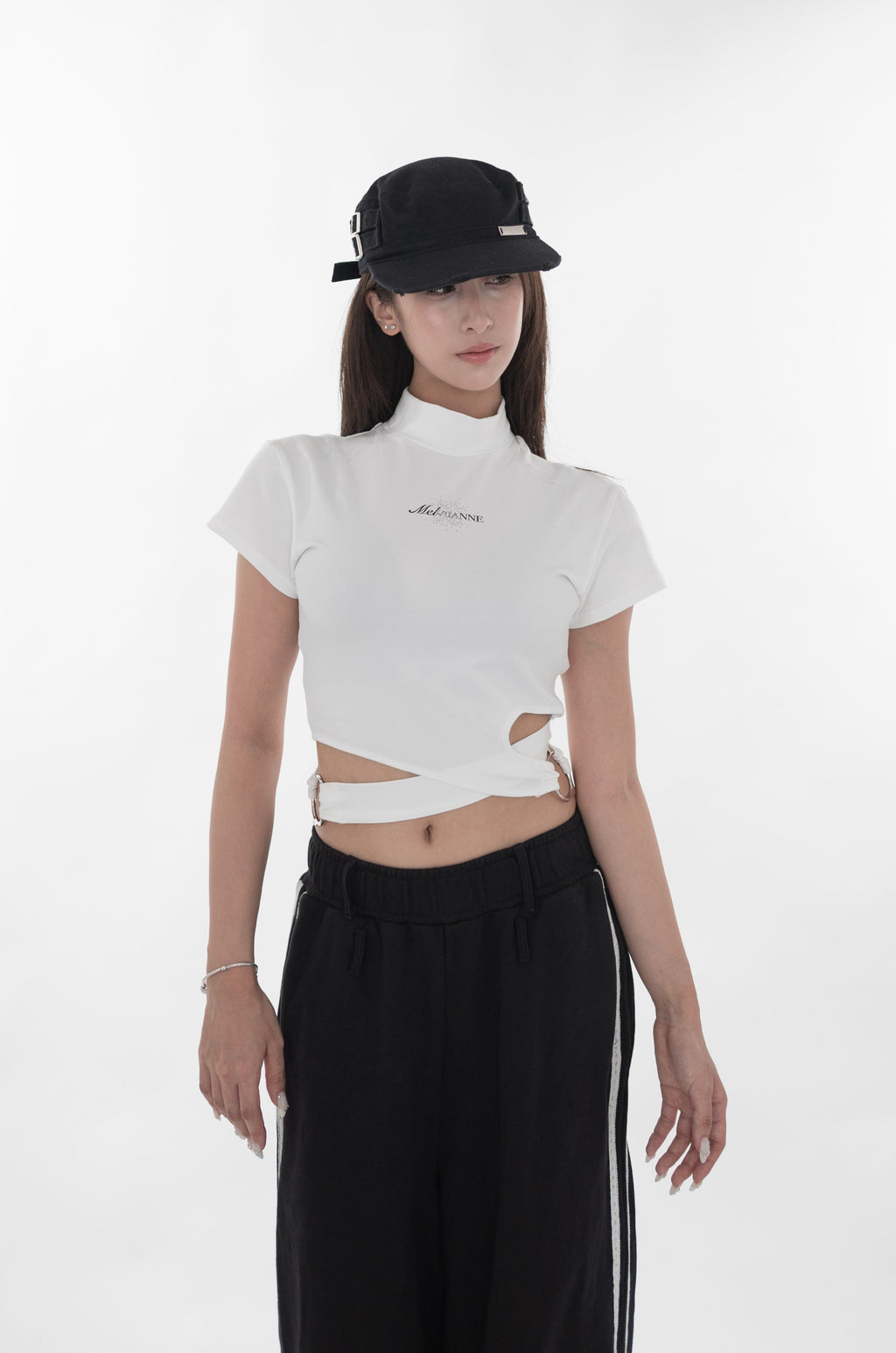 Twist waist ring tops