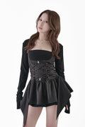 【PRE-ORDER】lace-up bolero dress set