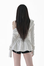 【PRE-ORDER】lace-up bolero dress set