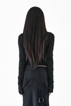 Sneer knit panel tops