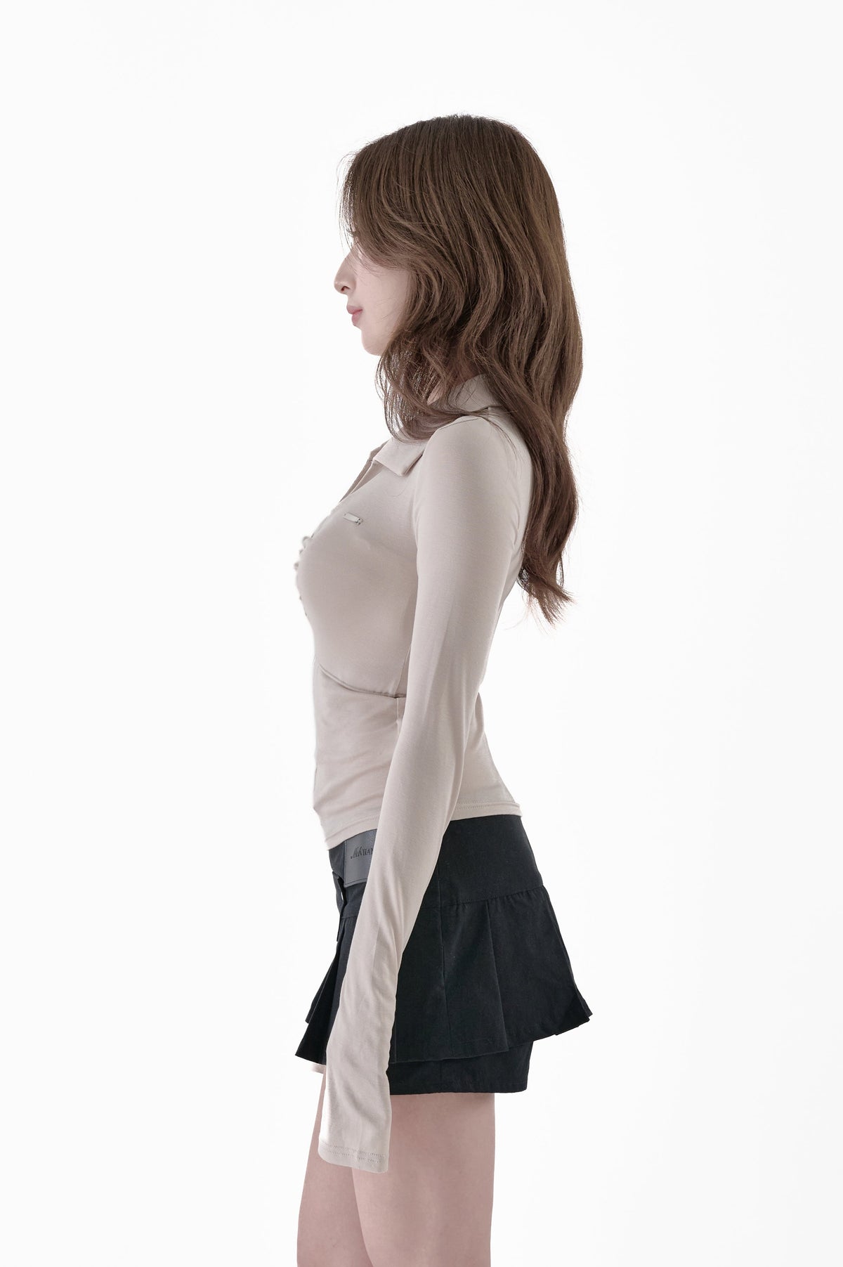 Sneer knit panel tops