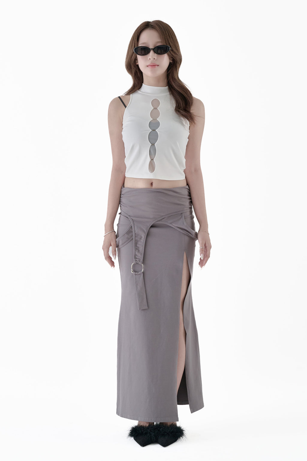 Sheer Layered Halter Set