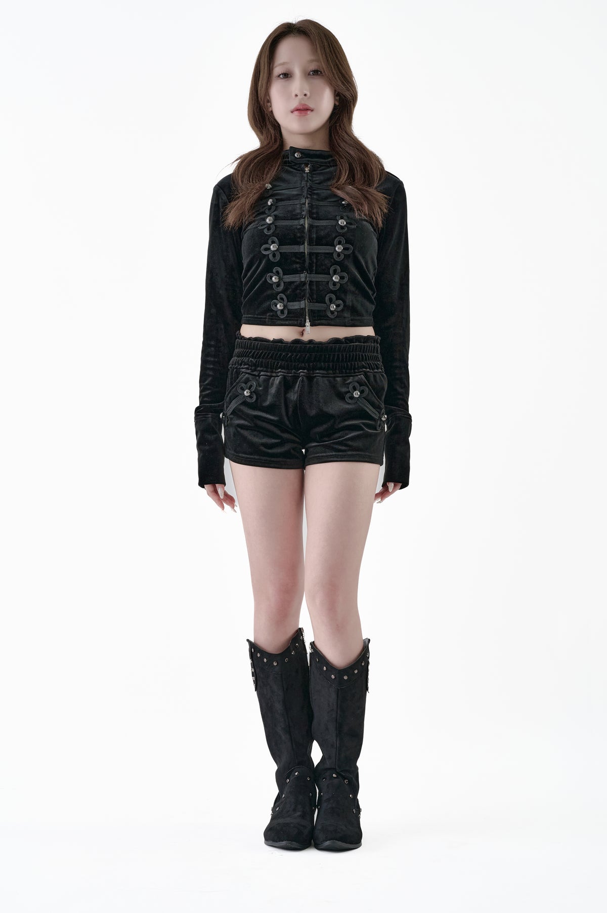 Velour Mini Shorts