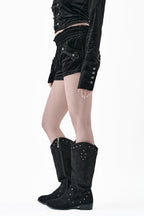 Velour Mini Shorts