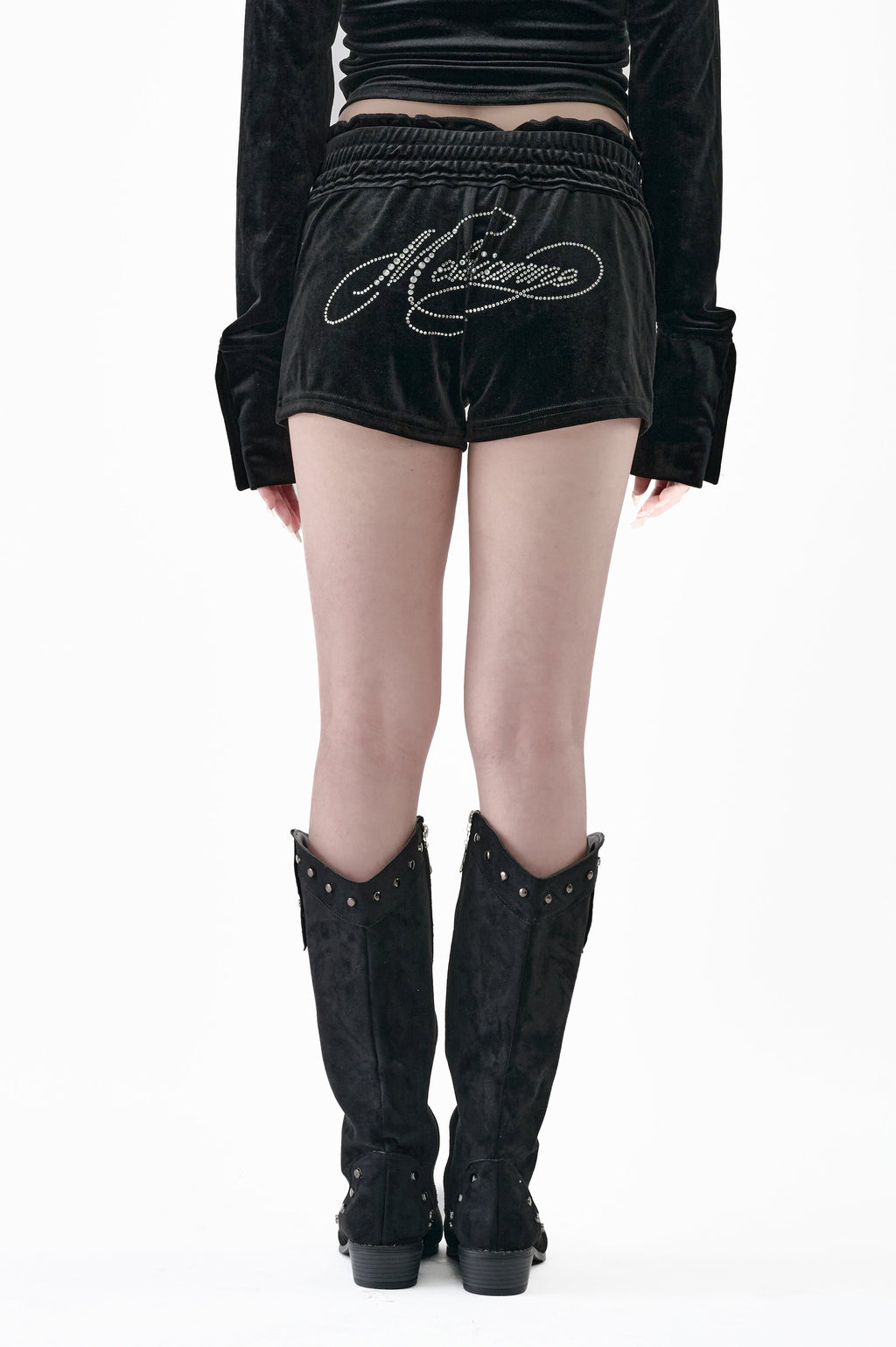 Velour Mini Shorts