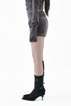 Velour Mini Shorts
