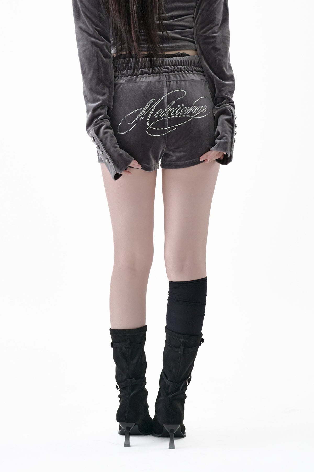 Velour Mini Shorts