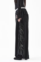 W belt sweat pants