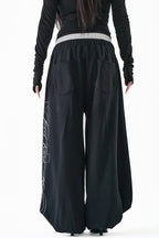 W belt sweat pants