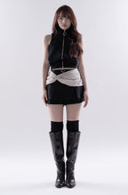 Drape wrap skirt