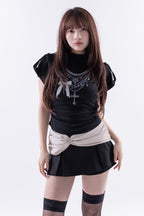Chain graphic design tops